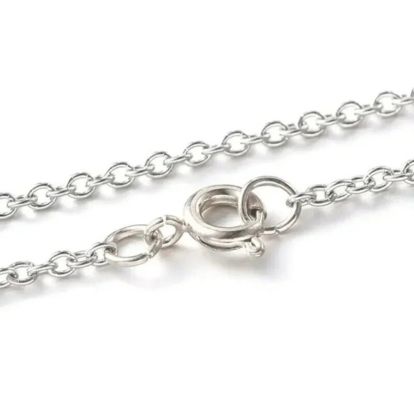 Surgical Stainless Steel Silver Rolo Chain Necklace 2mm Links  28" Long - Picture 1 of 2